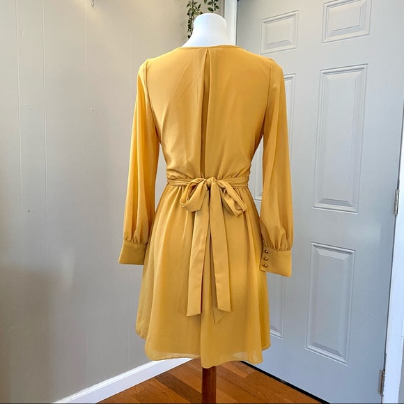 Pinkblush Yellow Tie Dress - Picture 10 of 16